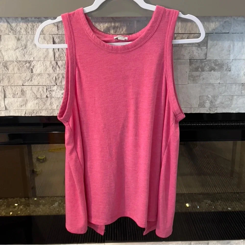 J Crew Large pink shirt with open back